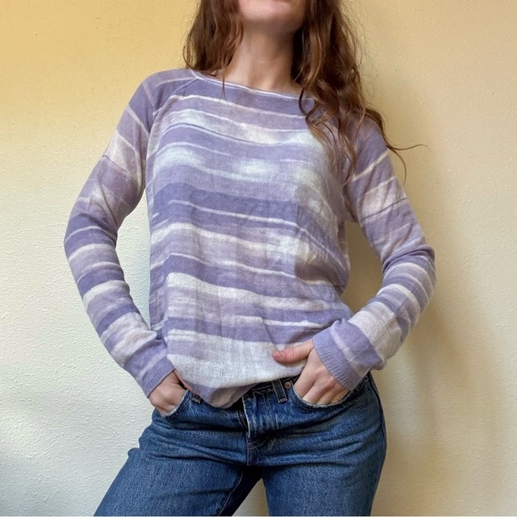 Vince Women's purple cashmere and wool Sweater - Picture 4 of 11